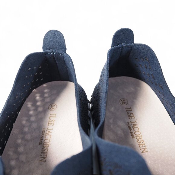 Ilse Jacobsen Hornbaek Tulip 139 Slip-on Loafers Women's 6/36 Dark Indigo - Picture 11 of 11